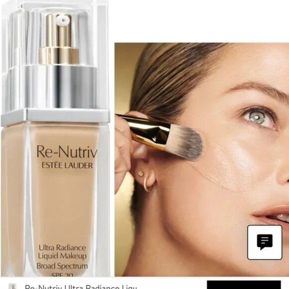 Re-Nutriv Ultra Radiance Liq Foundation - NEW; SEALED BOX - 2in1Desert Beige - Picture 2 of 8